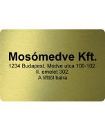 Cégtábla 180 x 130 mm - Ha már kötelező, rendelje meg egyszerűen!